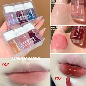 Set 3 Son Bóng Cappuvini Màu Nude Lấp Lánh 3D Dưỡng Ẩm