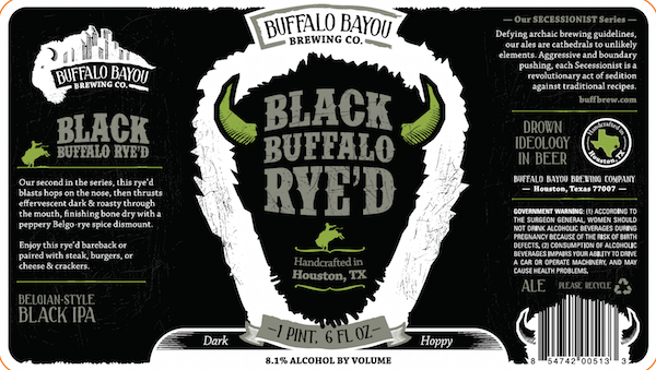 Logo of Buffalo Bayou Black Buffalo Rye'D