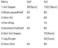 Brijwasi Chaat Bhandar menu 1