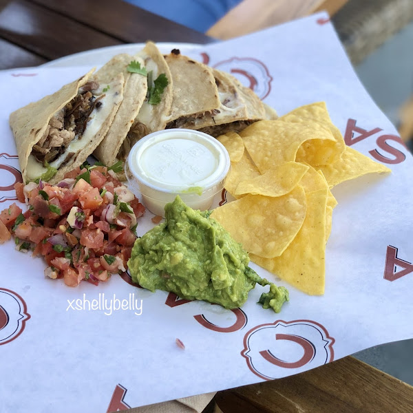 Pork Carnitas Quesadilla (not shown on the menu, but you can still order it!)