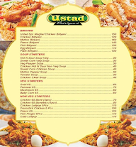 Ustad Biriyani menu 2