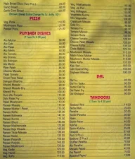 Lalit, Gunbow Street menu 2