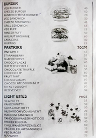 Cake & Fast Food menu 2