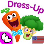 Cover Image of ダウンロード Funny Food DRESS UP games for toddlers and kids!😎 1.0.0.159 APK