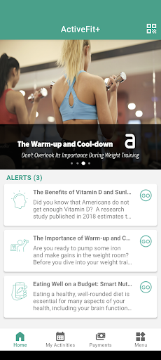 Screenshot ActiveFit+