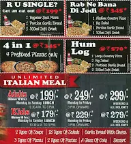 Neopolitan Pizza menu 1