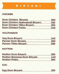 Babubhai Biryani and Caterers menu 1