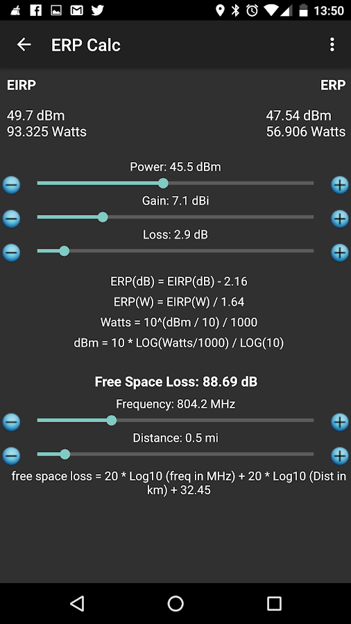    RF Signal Tracker- screenshot  