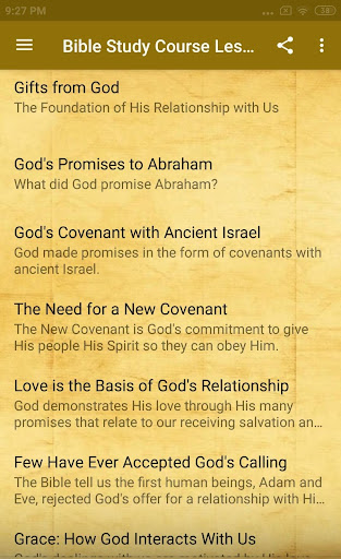 Bible Study Course Lesson 1