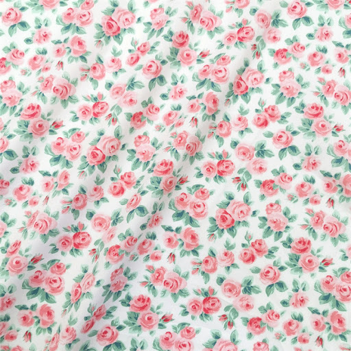 Title 2, Pastoral small rose berry cotton twill cloth fa...
