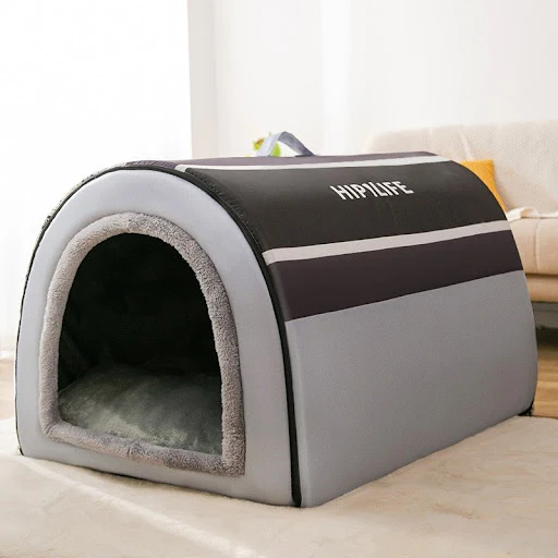 Winter Pet Cat Bed Foldable Dog House Dog Villa Sleep Kennel Removable Nest Warm Enclosed Cave Sofa Pet Supply лежанка д