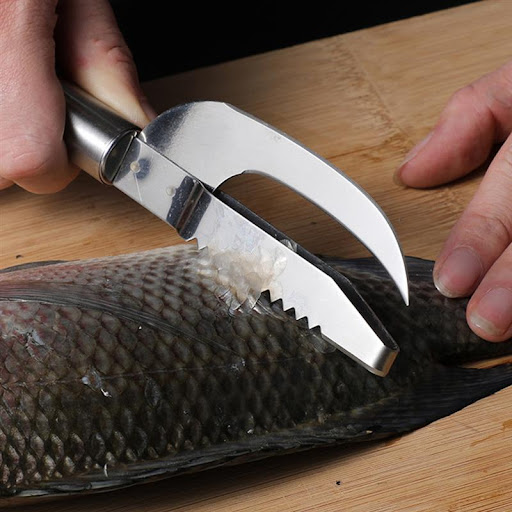 Title 6, Fish scales planing kitchen tool for easy and e...