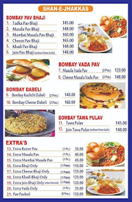 Jhakkas Bombay Pav Bhaji Punjabi Bagh menu 5