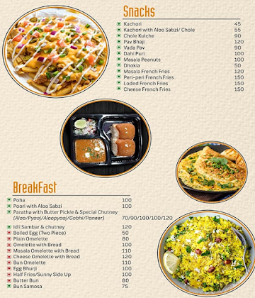 Chai Cafe menu 