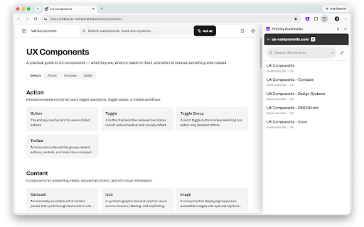 Find My Bookmarks: Search Your Bookmarks screenshot 2