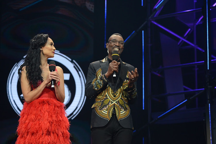 1 June 2019. Melanie Bala and Bob Mabena during the 25th annual South African Music Awards (SAMA 25) at Sun City.