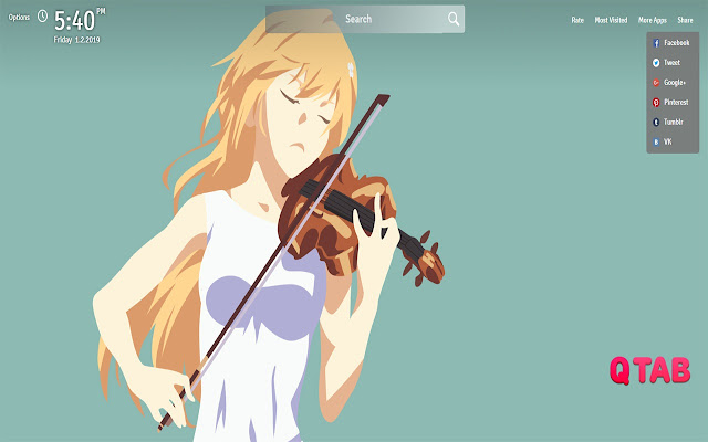Your Lie in April Wallpapers New Tab