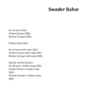 Swader Bahar menu 1