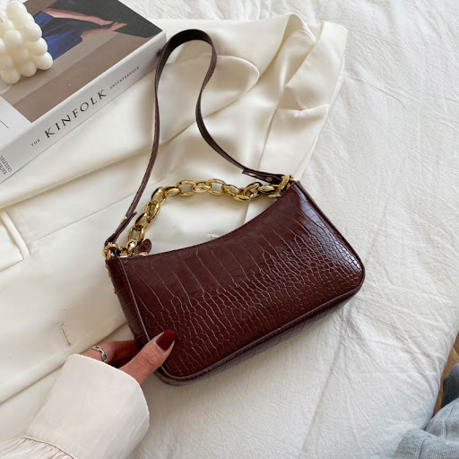 Title 6, Popular Pattern Chain Handbag New Bag Stylish D...