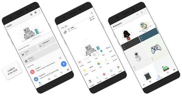 Cardix Icon Pack 1.1.7 APK + Mod (المال غير محدود) إلى عن على ذكري المظهر