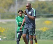 Bafana Bafana coach Molefi Ntseki during a training session. 