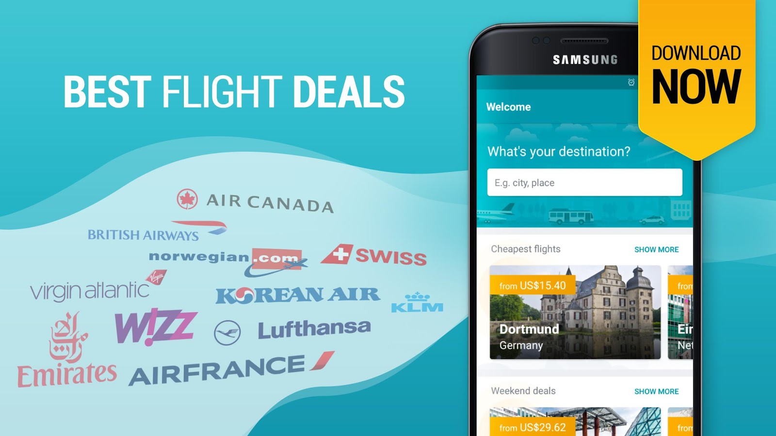 Cheap Flights, Airline Deals & Booking Android Apps on