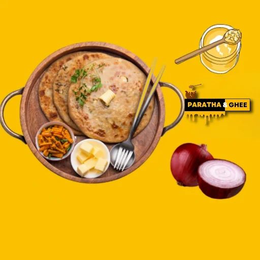 Pyaz Paratha [Desi Ghee]