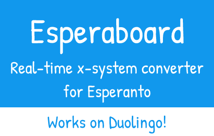 Esperaboard: Esperanto X-System Converter small promo image