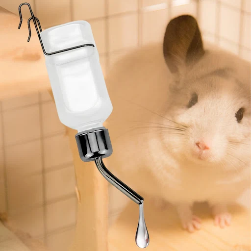 2pcs Pet Water Bottle Drinking Guinea with Holder Puppy Rabbit Chinchilla Hamster Hanging Water Dispenser Pet Cat Dog Fe
