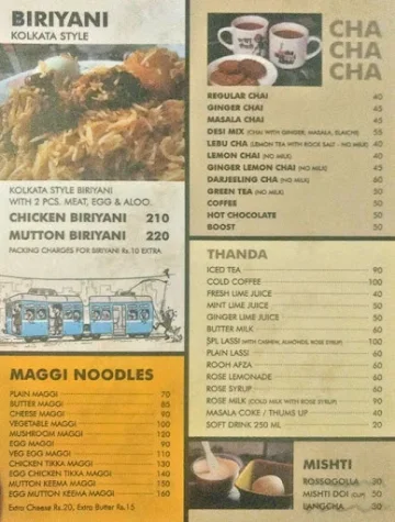 Kitchen of Joy menu 