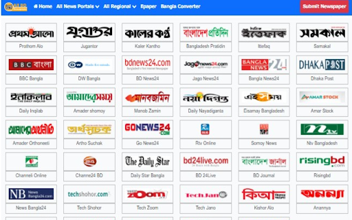 BD Newspaper List of All Bangladesh Newspaper