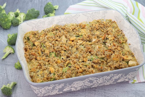 Lindsay's Cheesey Broccoli & Chicken Casserole With Crunchy Topping