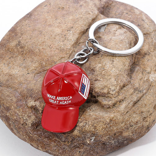 Title 4, Mens Red Hat Hip Hop Keychain