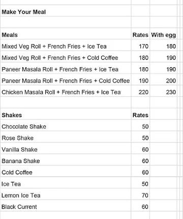 Roll Boost menu 