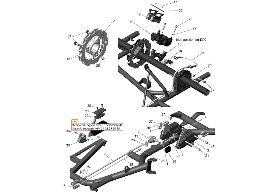 REAR BRAKE SIGMA DD2 2022-2024