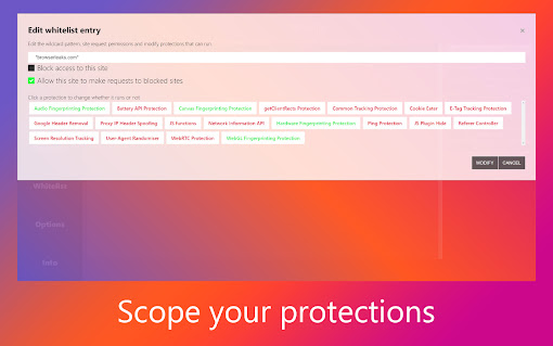 Trace - Online Tracking Protection