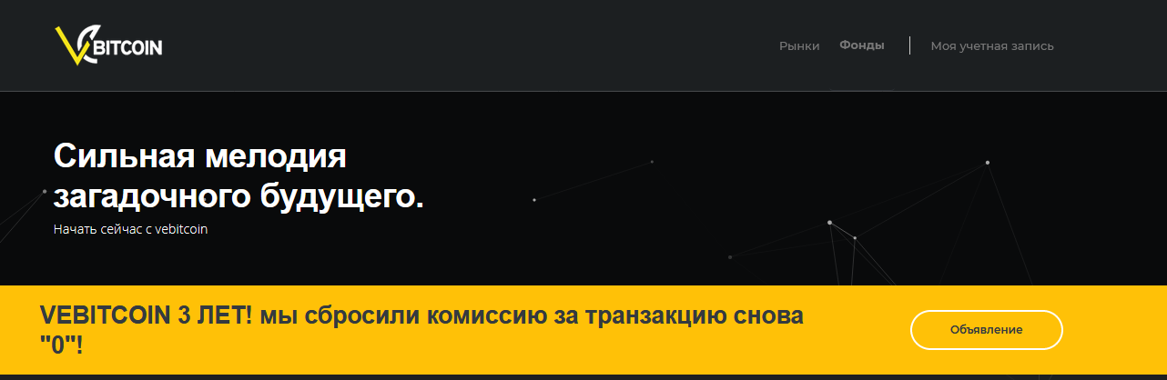 Криптовалютная биржа Vebitcoin: подробный обзор