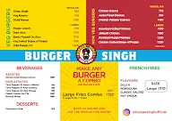 Burger Singh menu 1