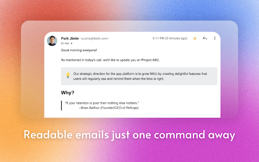 Notion-like Mail Formatting