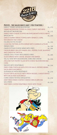 221 B Baker's Street menu 4