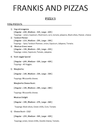 Frankie And Pizza menu 1