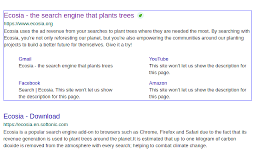 Ecosia Keyboard Shortcuts