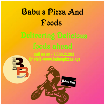 Babu's Pizza and Foods menu 