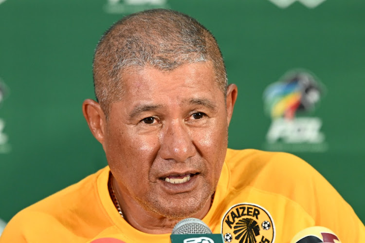 Cavin Johnson (Chiefs Coach) during the Kaizer Chiefs press conference at PSL Head Quarters on February 22, 2024, in Johannesburg, South Africa.