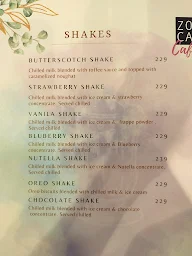 Zoca Cafe menu 3