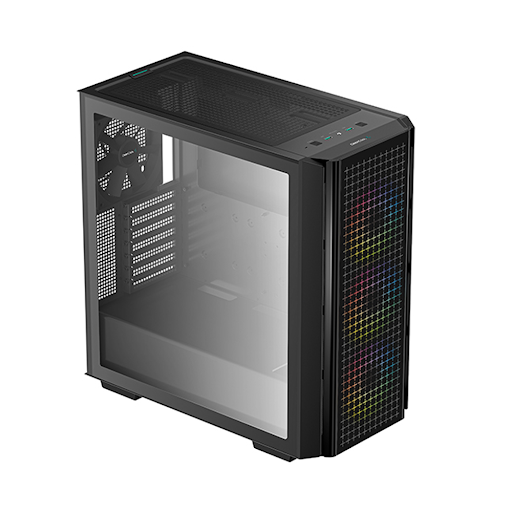 Vỏ Case Deepcool CG540 Black (3 Fan ARGB + 1 Fan Black)