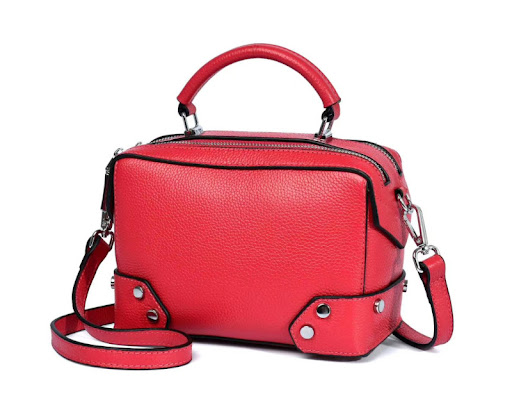 Title 6, Womens Genuine Leather Handbag Simple Shoulder...