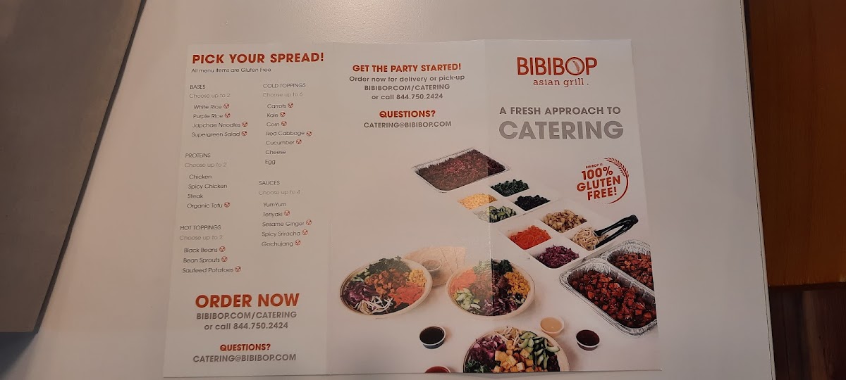 BIBIBOP Asian Grill gluten-free menu