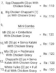 Moon Light Non Veg Tiffen Combos menu 2