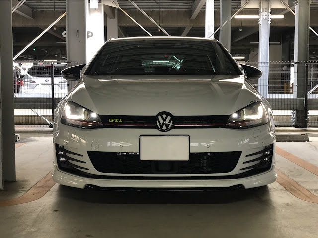 ブラック】Vw ゴルフ7 MK7 7.5 GTI Rフロントリップスポイラー ...